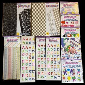 NOS Vintage 1990s Scrapbooking LOT Memories Forever Paper Die-Cuts Stickers Bord
